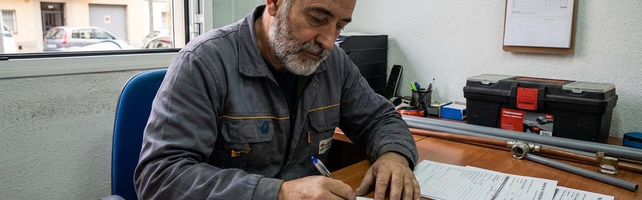 Emisión de boletines de fontanería en Errenteria